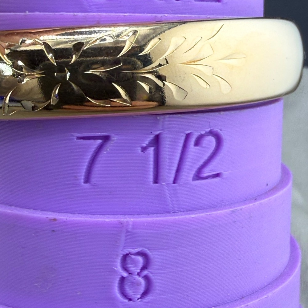 Vintage Bangle Bracelet Gold Tone 7.5" - Picture 9 of 11